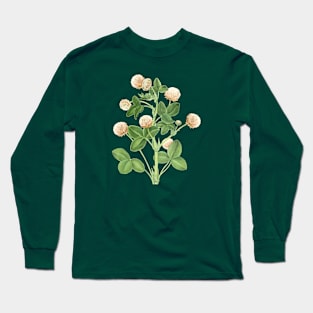 Clover Plant Illustration Long Sleeve T-Shirt